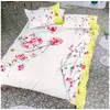 Image de Housse de couette imprimée en satin de coton, oriental flower