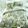 Image de Housse De Couette Imprimée En Percale De Coton, Quill Natural - 140 X 200 Cm - Beige