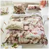 Image de Housse de couette imprimée en percale de coton, fleurs de jour