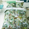 Image de Housse De Couette Imprimée En Percale De Coton, Maple Tree Celadon - 240 X 220 Cm - Bleu