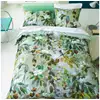 Image de Housse de couette imprimée en percale de coton, maple tree celadon