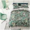 Image de Housse de couette imprimée en satin de coton, madhya