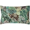 Image de Taie D'oreiller Imprimée En Satin De Coton, Madhya - 50 X 75 Cm - Vert