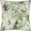 Image de Taie D'oreiller Imprimée En Percale De Coton, Fleurs De Jour Celadon - 65 X 65 Cm - Vert