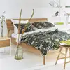 Image de Housse De Couette Imprimée En Percale De Coton, Tanjore - 260 X 240 Cm - Vert