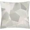 Image de Taie D'oreiller Imprimée En Percale De Coton, Geo Moderne Pewter - 65 X 65 Cm - Beige