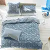 Image de Housse De Couette Imprimée En Percale De Coton, Shaqui Porcelain - 260 X 240 Cm - Bleu Porcelain