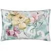 Image de Taie D'oreiller Imprimée En Percale De Coton, Tapestry Flower - 50 X 75 Cm - Vert Clair Eau De Nil