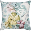 Image de Taie D'oreiller Imprimée En Percale De Coton, Tapestry Flower - 65 X 65 Cm - Vert Clair Eau De Nil