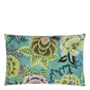 Image de Taie D'oreiller Imprimée En Percale De Coton, Rose De Damas - 50 X 75 Cm - Vert Jade