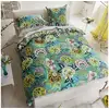 Image de Housse de couette imprimée en percale de coton, rose de damas