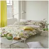 Image de Housse de couette imprimée en percale de coton, fiore d'acqua peony
