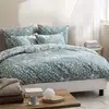 Image de Housse De Couette Imprimée En Percale De Coton, Kawana - 260 X 240 Cm - Bleu