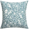 Image de Taie D'oreiller Imprimée En Percale De Coton, Kawana - 65 X 65 Cm - Bleu