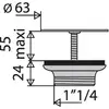 Image de Bonde Plastique À Grille D63 Valentin 00 605100 000 00