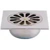 Image de Siphon De Sol Valentin Abs Chromé Argent 140x140 Mm