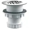 Image de Vidage De Receveur De Douche Valentin Grille D85 Laiton Blanc 56 Mm 40 Mm