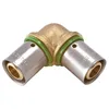Image de Raccord - SANITAIRE-DISTRIBUTION - Coude égal mâle 12 - PER - A sertir - Filetage 3/8 (12x17)