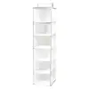 Image de Étagère Souple Suspendue Life Intissé Blanc Liseré Gris 30x30xh128 Cm Compactor