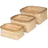 Image de Lot 3 Paniers De Rangement Bambou Halong