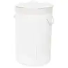 Image de Panier À Linge Rond En Bambou Avec Couvercle
