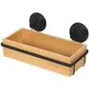 Image de COMPACTOR Petite étagère à ventouse - Bambou naturel et métal