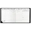 Image de Agenda semainier Executif Quo Vadis - Noir - 16 x 16 cm - Souple - Grille 1 semaine sur 2 pages - Avec spirales