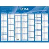Image de Calendrier mural - QUO VADIS - 2024 - 270 x 210 mm - 14 mois - Bleu