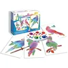 Image de coffret de peinture aquarelle pour enfants - SENTOSPHERE - Aquarellum Junior Perroquets - 4 tableaux sertis