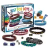 Image de Kit creatif bijoux - SENTOSPHERE - Just for Boys - Fabrication de bijoux pour garçons - Améliorer sa dextérité - Dès 8 ans