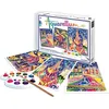 Image de Coffret peinture aquarelle enfant - SENTOSPHERE - Aquarellum Paris By Night - 3 tableaux sertis - 9 flacons d'aquarelle