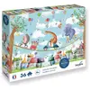 Image de Puzzle Sentosphere Animaux Acrobates 36 Pièces 33x23 Cm Multicolor Autres