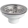 Image de Bonde à panier pour évier 1 bac Ø90 mm sans trop-plein Wirquin SP2480050 blanc