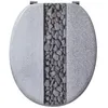 Image de Wirquin Abattant Trendy Line Pierre - Bois Compresse - Charniere Inox