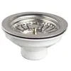 Image de Bonde Evier Inox Avec Panier Sans Trop Plein 90mm - Wirquin