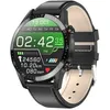 Image de RUMOCOVO Montre Connectée pour hommes bracelet dactivités sportives avec Bluetooth étanche IP67 Cuir noir