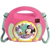 Image de Lecteur CD Karaoké portable Minnie - LEXIBOOK - Pour enfants à partir de 3 ans - 2 microphones - Affichage LED