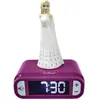 Image de LEXIBOOK - Réveil veilleuse Elsa La Reine des Neiges - Sons et mélodies écran LCD rétro-éclairé et lumineux - Blanc Violet