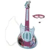 Image de La Reine Des Neiges - Guitare Electronique Lumineuse Avec Lunettes Equipees Dun Micro