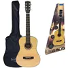 Image de Guitare acoustique en bois Lexibook 91 cm Guide dapprentissage inclus 6 cordes en nylon Housse de transport incluse Bois/Noir