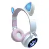 Image de Casque Audio 2-en-1 Avec Oreilles De Chat Pour Écouter Votre Musique Sans Fil En Bluetooth 5.0