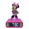 Image de LEXIBOOK - Réveil veilleuse Minnie - Sons et mélodies écran LCD rétro-éclairé et lumineux - Rose Noir
