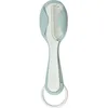 Image de BÉABA Peigne + brosse à cheveux bébé/enfant Système de rangement du peigne intégré au dos de la brosse Green Blue