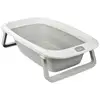 Image de Baignoire pliable bébé ultra compacte, pieds antidérapants - bouchon de vidange - 29l - gris BEA1699584426560