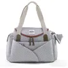 Image de Sac A Langer Sydney Ii Modulable Grande Contenance Rangements Multiples Gris Corail