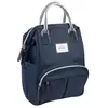 Image de Beaba sac a dos a langer pour bébé wellington, grande capacité de rangement, tapis a langer inclus, grande ouverture, bleu BEA3384349402631