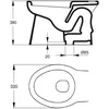 Image de Cuvette WC sans abattant ASPIRAMBO sortie orientable 80mm - PORCHER - P233001