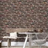 Image de Papier Peint Intissé imitant Industry Rouge 10 m x 52 cm briques Easy
