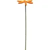 Image de DIGE n27gr21/05 - Lot de 6 papillons feutrine sur tige déco de table orange