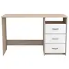 Image de Bureau ARISTOTE coloris chêne sonoma brossé et blanc